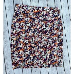 LuLaRoe Disney Cassie Skirt 3XL – Mickey Mouse Multicolor Print
